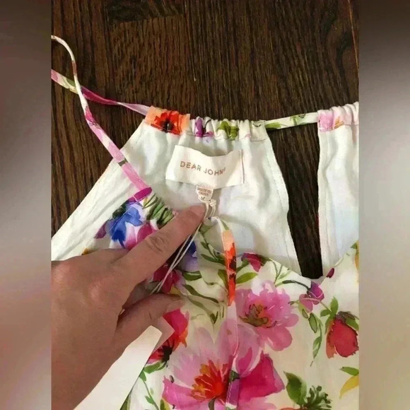 Dear John/Anthropologie Women's M Ryo Strap Halter Maxi Dress Garden Party NWT!! - Picture 10 of 16